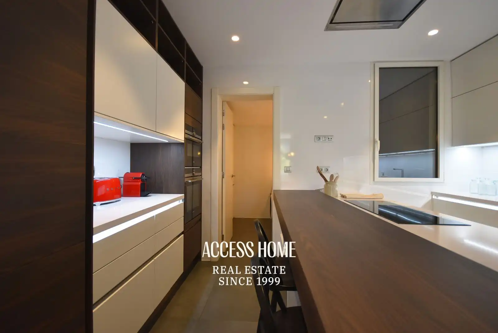 Cocina de Piso de alquiler en Barcelona con Aire acondicionado, Calefacción y Terraza