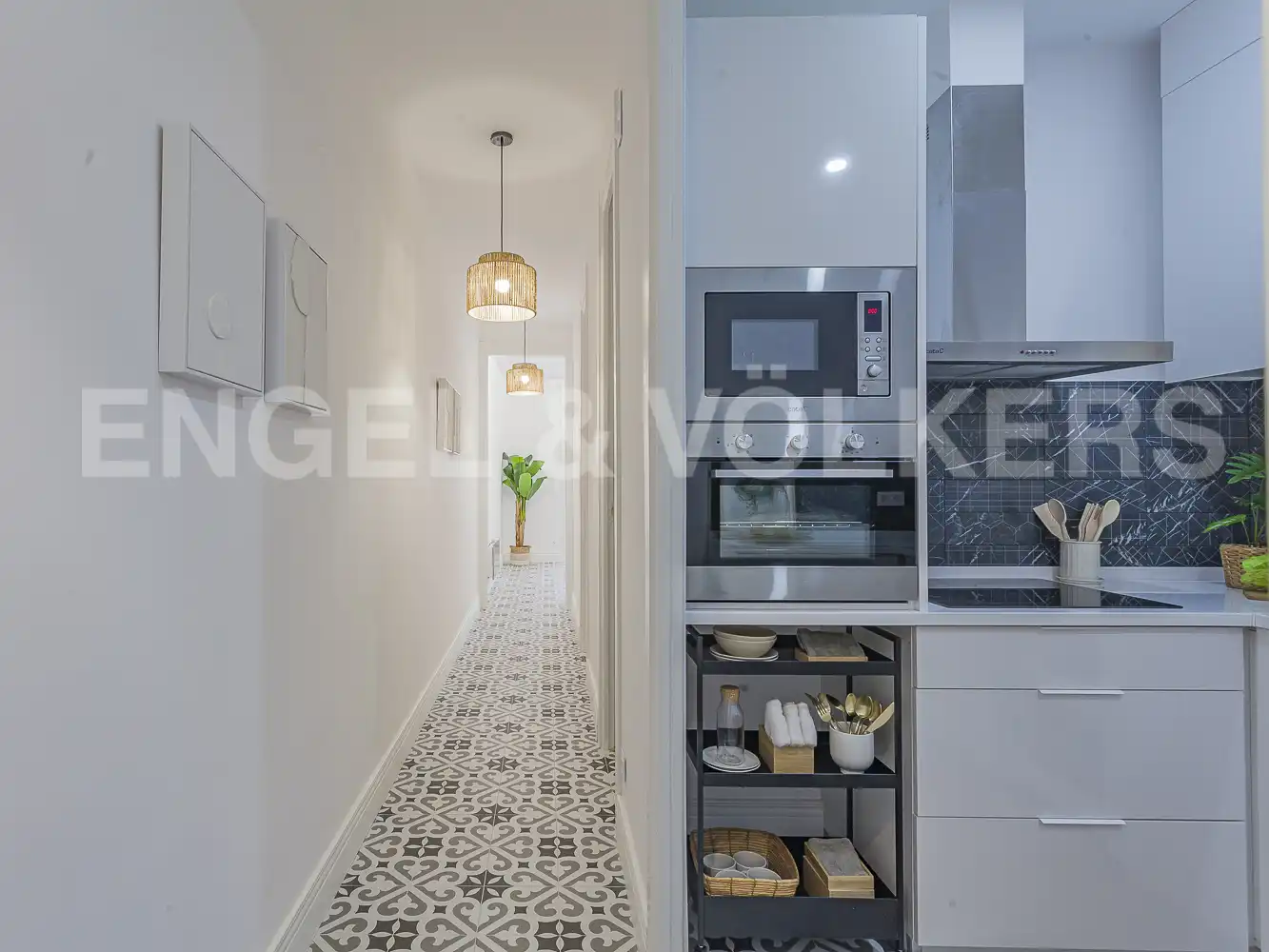 Küche von Wohnung zum Verkauf in Barcelona mit Heizung und Balkon