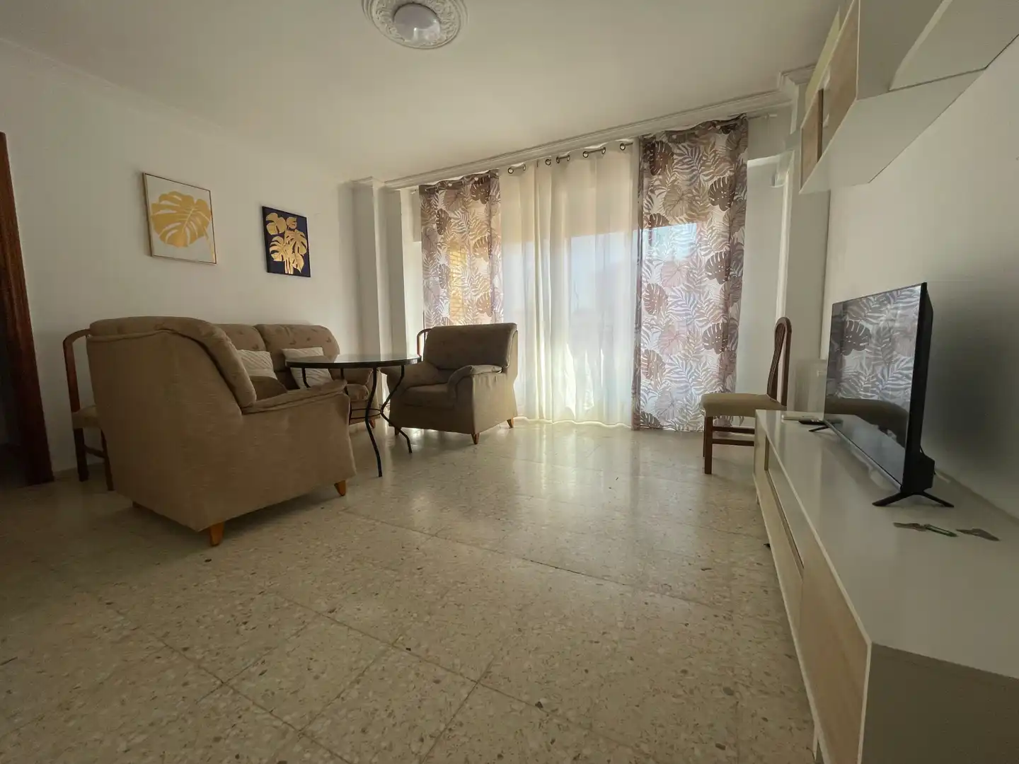 Sala de estar de Piso de alquiler en Badajoz con Aire acondicionado, Calefacción y Amueblado