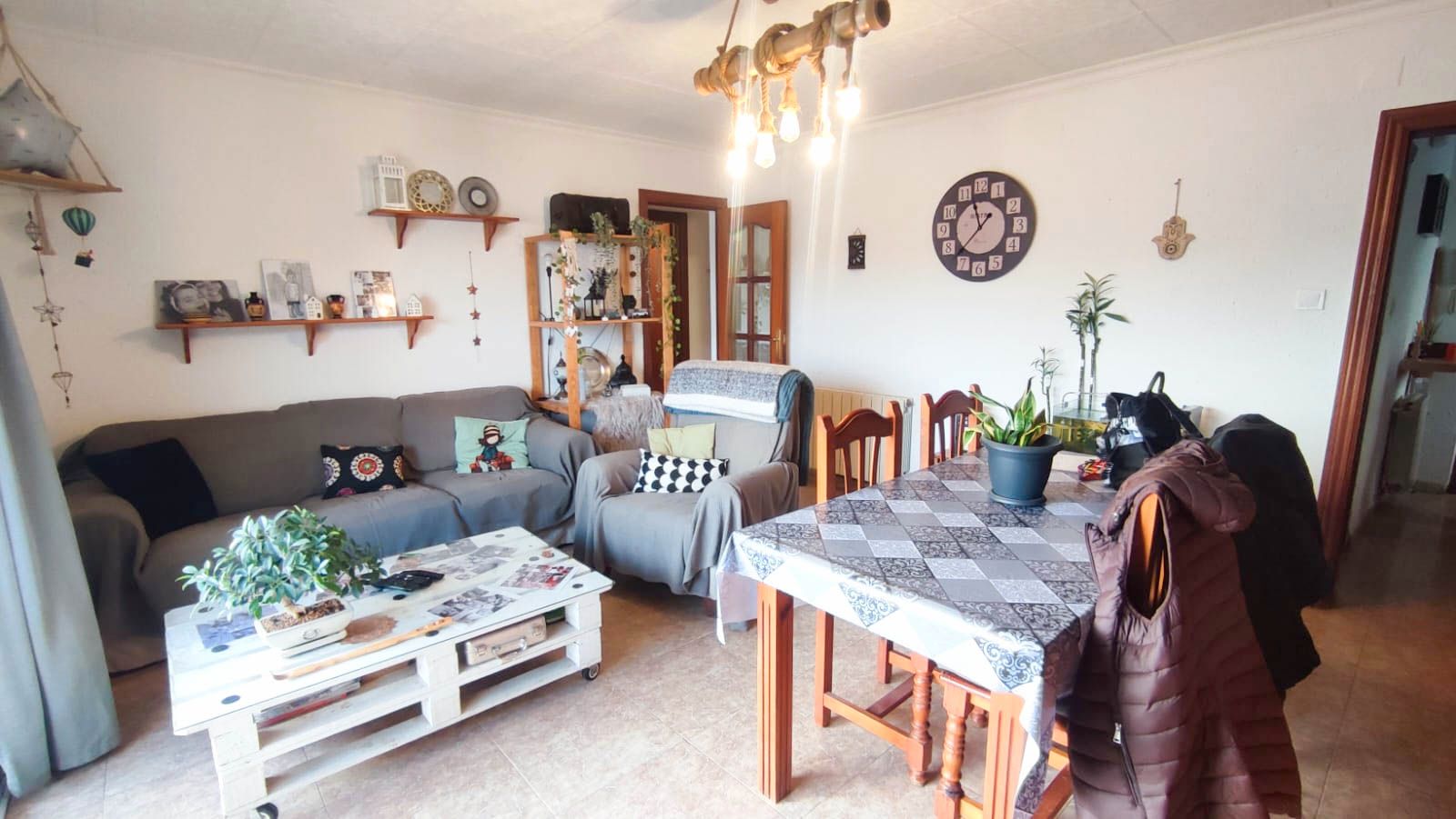 Living room of Attic for sale in Mollet del Vallès  with Heating, Terrace and Furnished