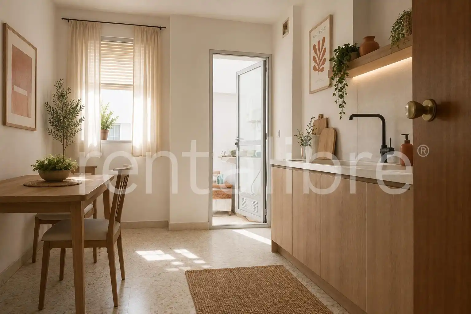 Cocina de Piso en venta en Sanlúcar de Barrameda con Jardín privado y Terraza