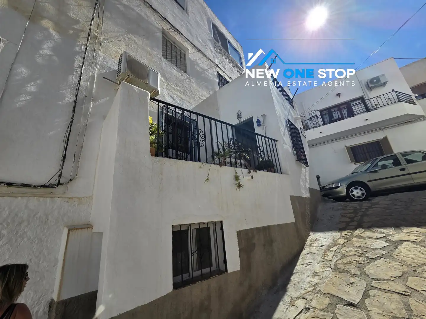 Vista exterior de Casa adosada en venta en Mojácar Pueblo