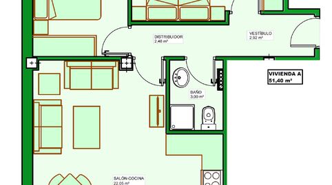 Foto 2 de Apartamento en venta en San Antonio, Palencia Capital