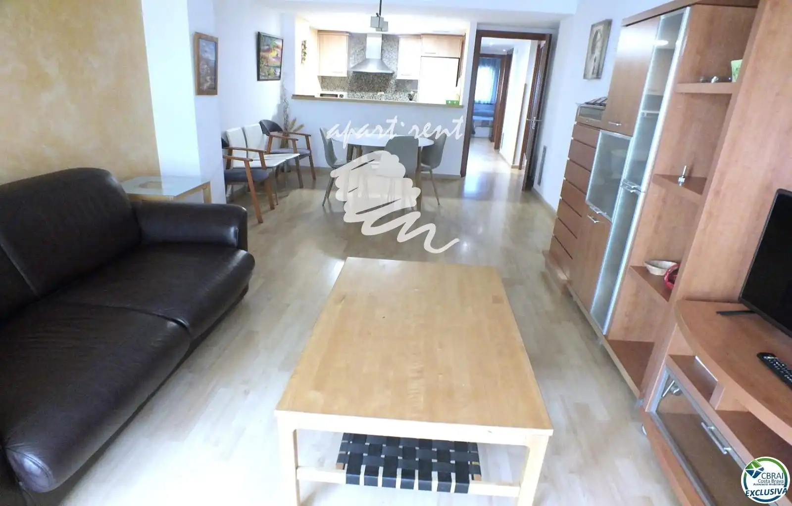 Sala de estar de Piso en venta en Roses con Aire acondicionado, Calefacción y Terraza