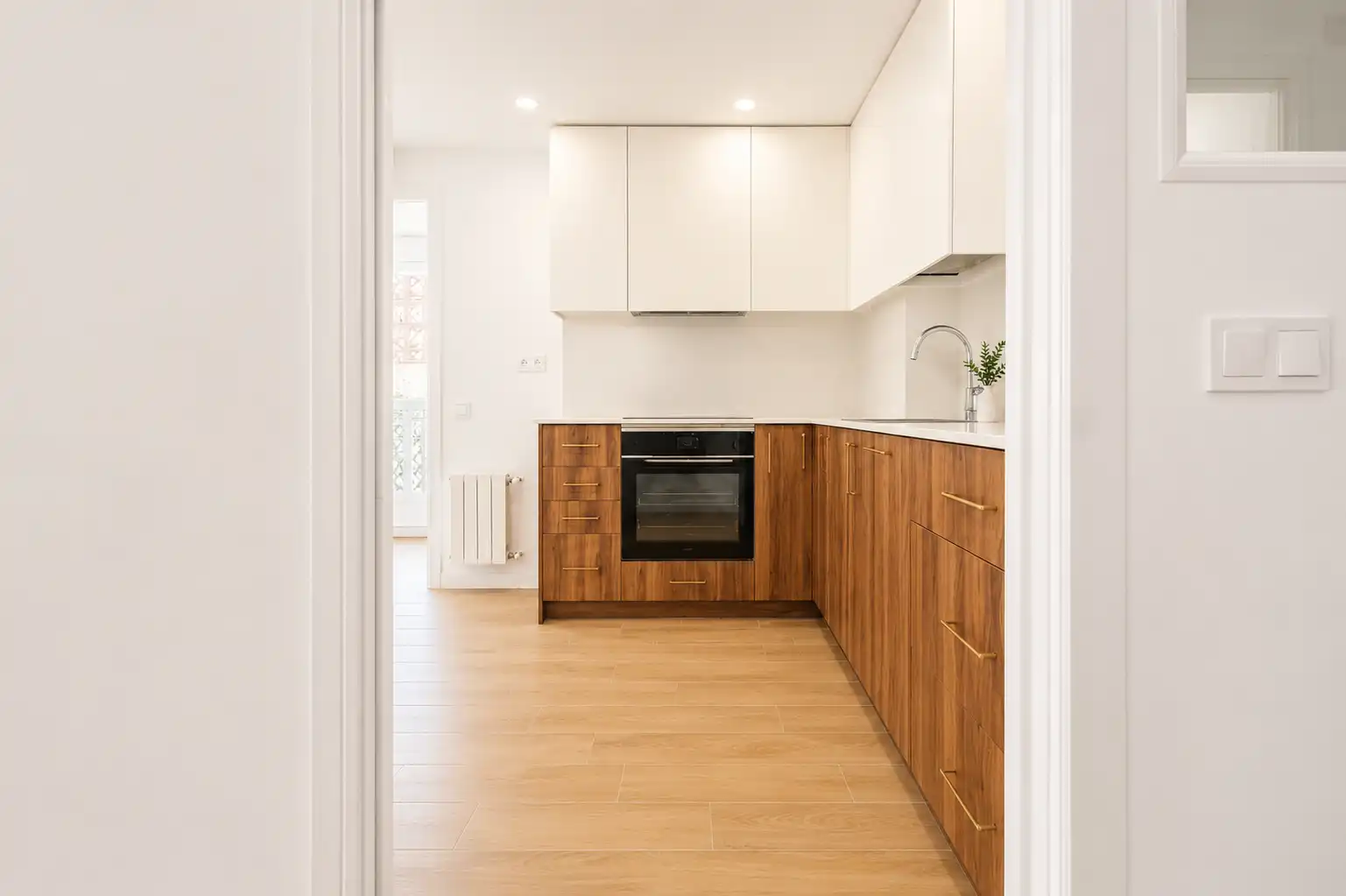 Kitchen of Flat for sale in Madrid  with Heating, Parquet flooring and Furnished