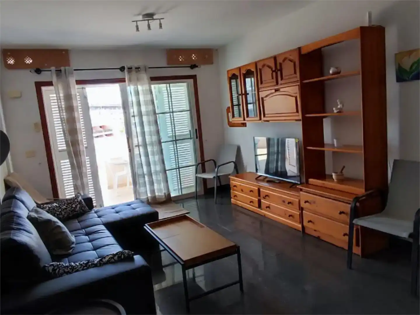 Living room of Flat for rent in Mogán  with Storage room, Swimming Pool and Furnished