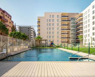 Swimming pool of Planta baja for sale in  Almería Capital  with Parquet flooring, Terrace and Storage room