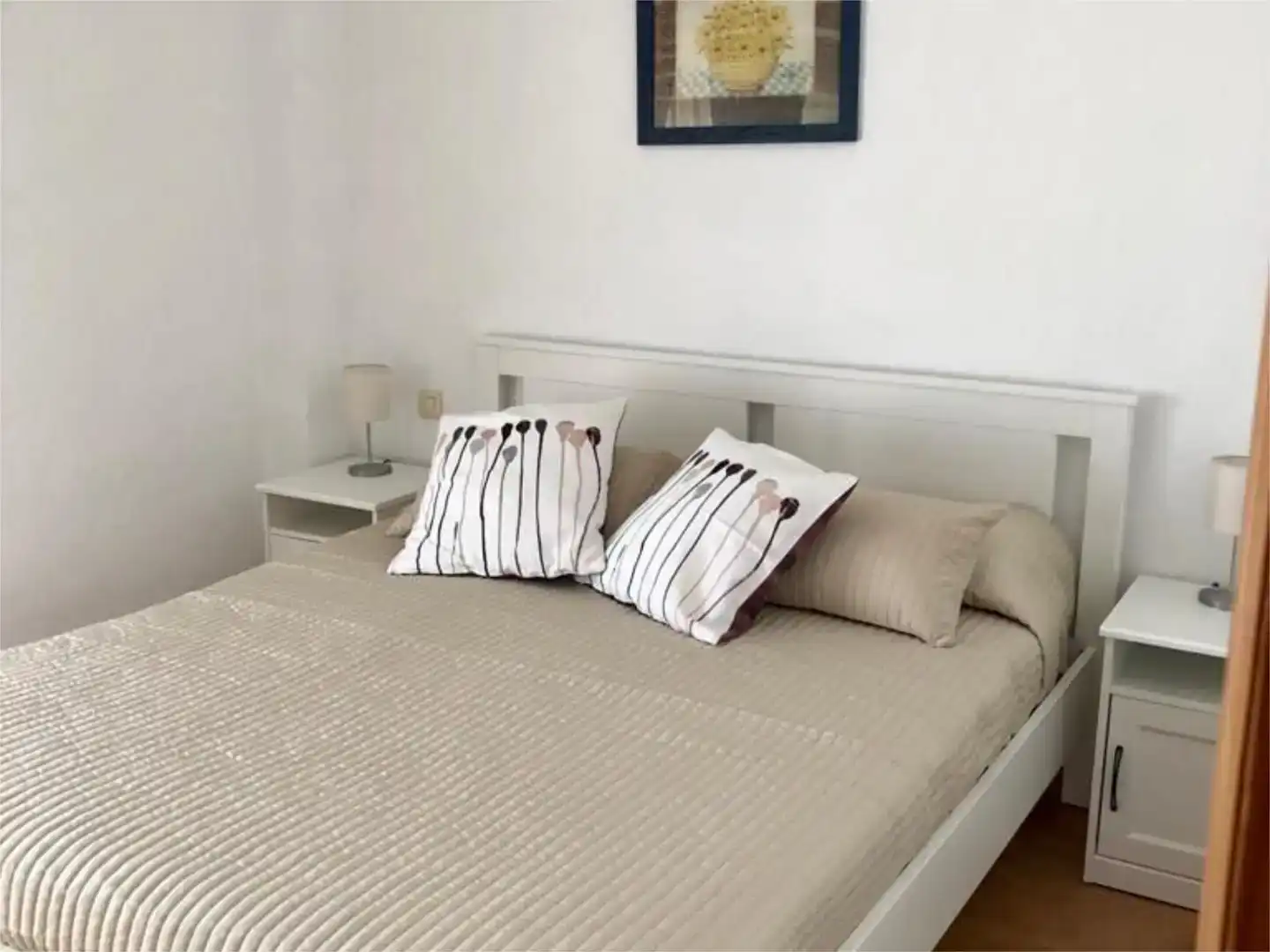 Schlafzimmer von Wohnungen zur Miete in Zahara de los Atunes mit Klimaanlage, Schwimmbad und Balkon
