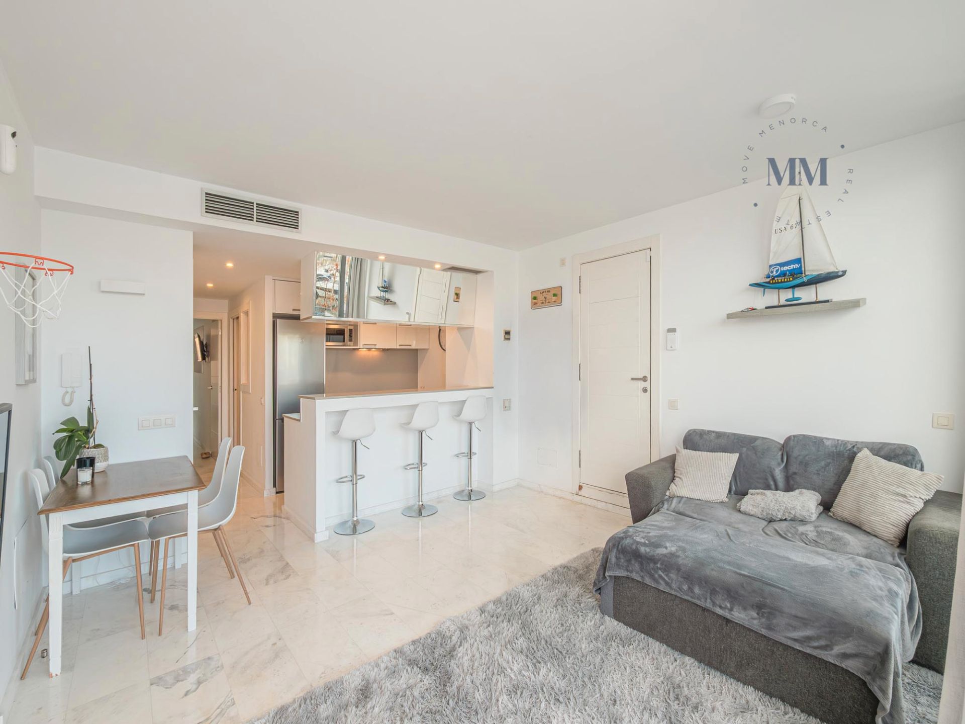 Sala d'estar de Apartament en venda en Maó - Mahón amb Aire condicionat, Calefacció i Terrassa