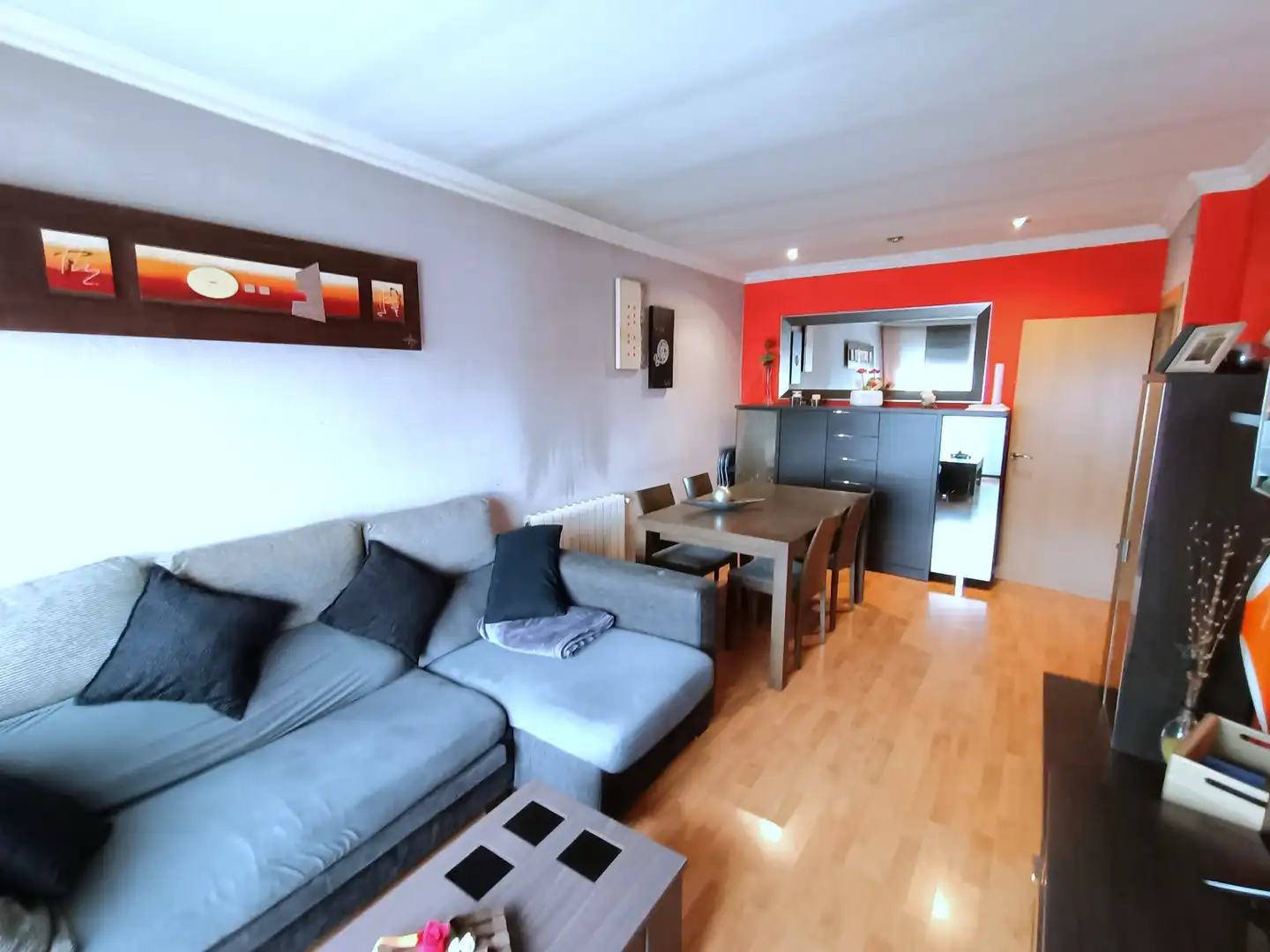 Sala de estar de Piso en venta en Manlleu con Aire acondicionado, Calefacción y Terraza