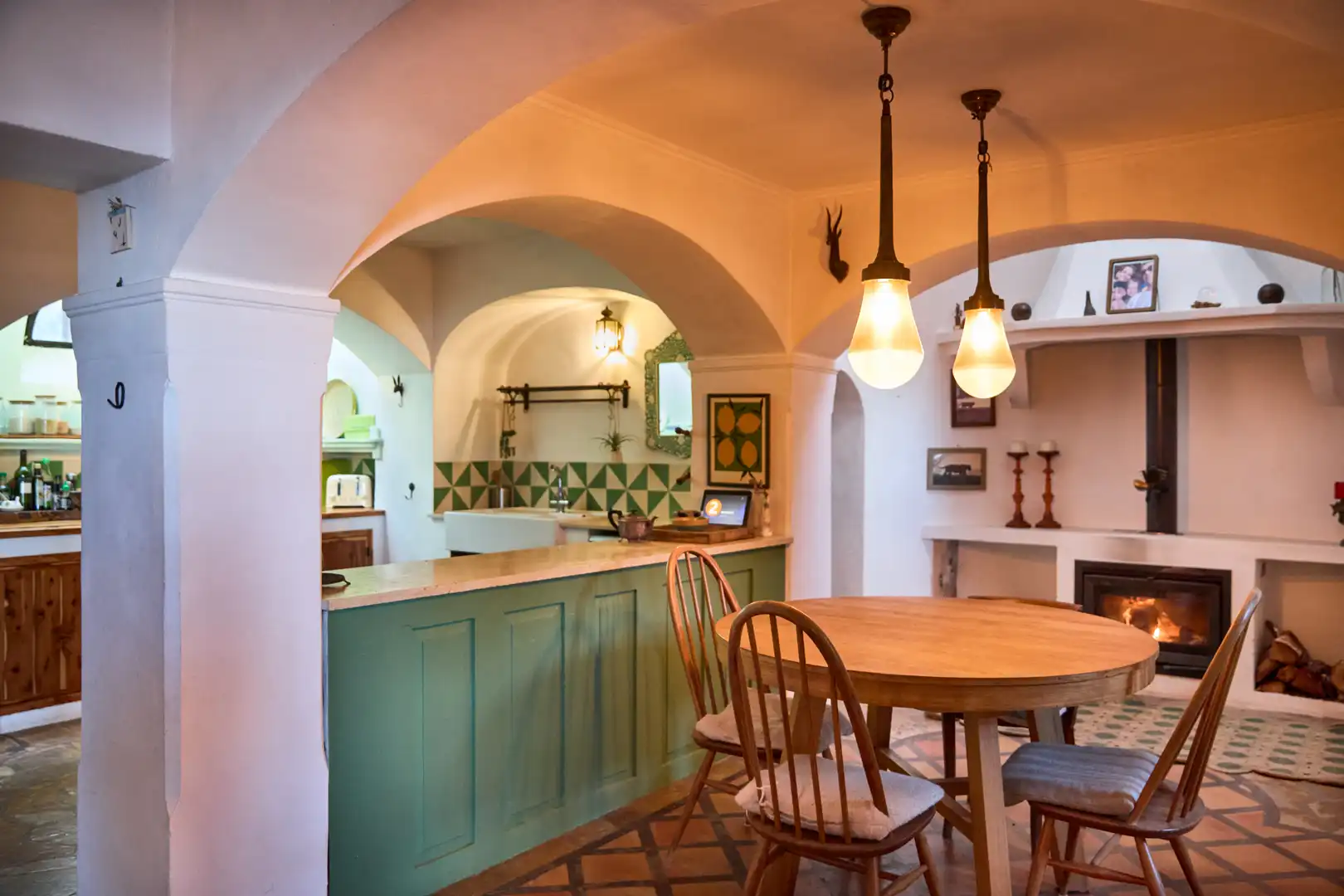 Cuina de Finca rústica en venda en Sant Joan de Labritja amb Aire condicionat, Jardí privat i Parquet