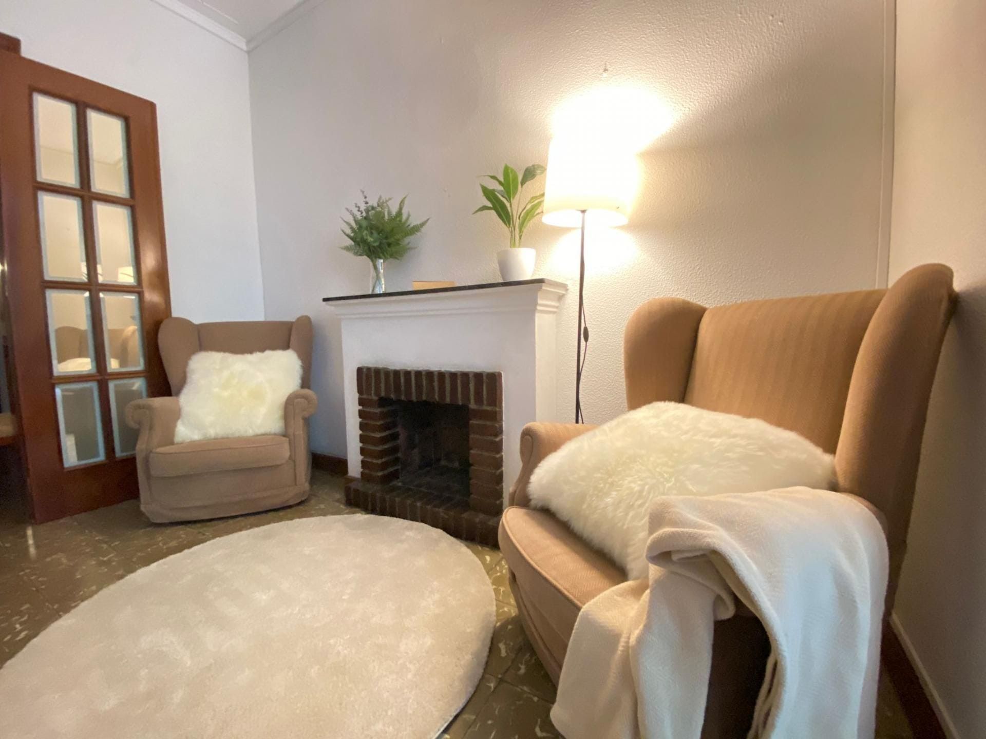 Sala d'estar de Apartament en venda en  Barcelona Capital amb Aire condicionat i Calefacció