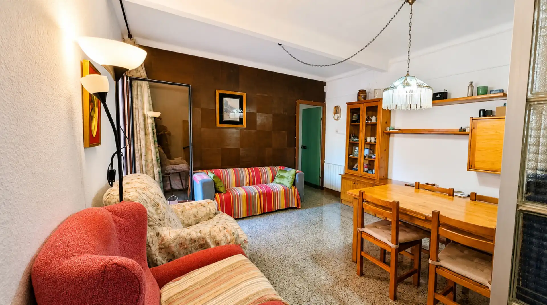 Sala d'estar de Pis en venda en Barcelona amb Calefacció i Terrassa