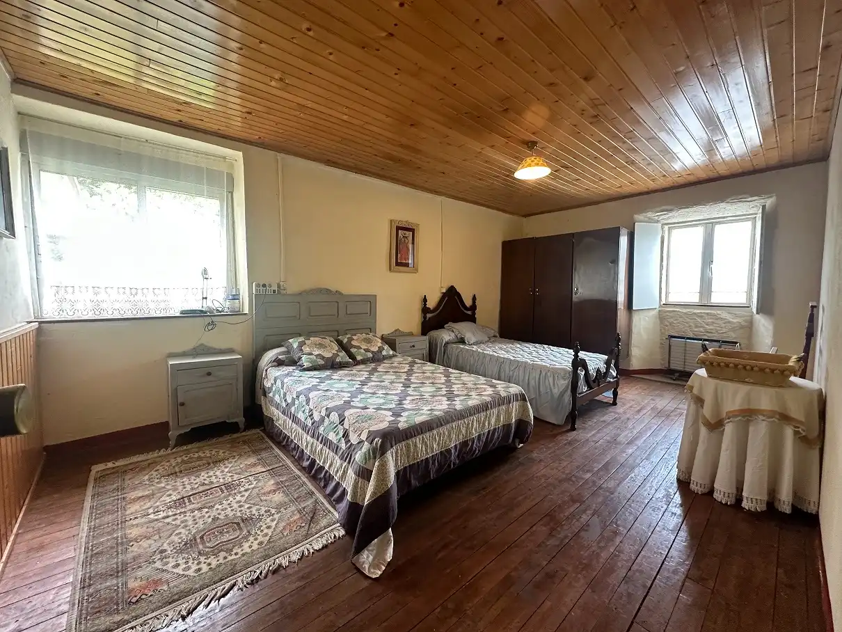 Habitación de Casa o chalet en venta en O Pino  con Jardín privado, Terraza y Amueblado
