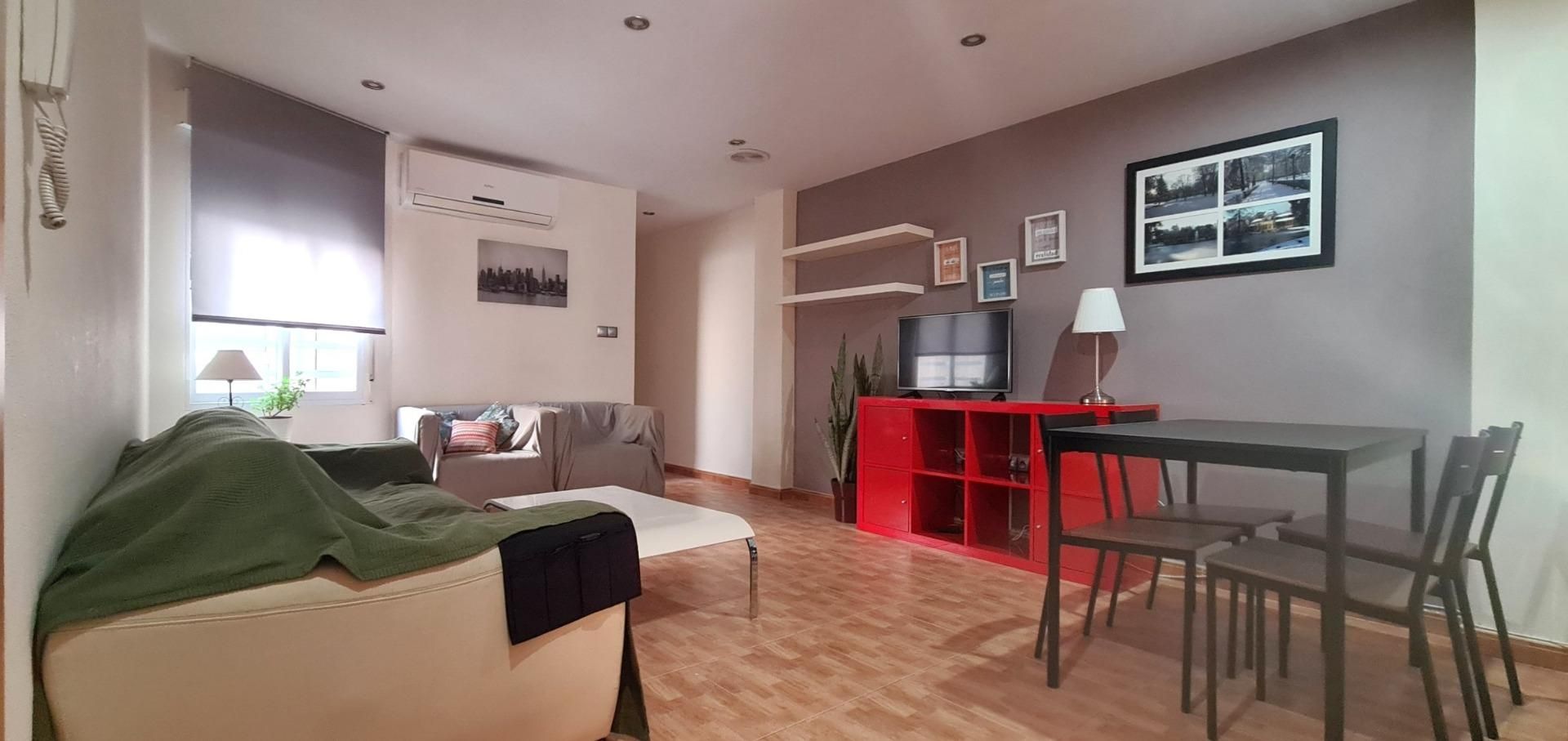 Living room of Flat for rent in Elche / Elx  with Furnished and Balcony