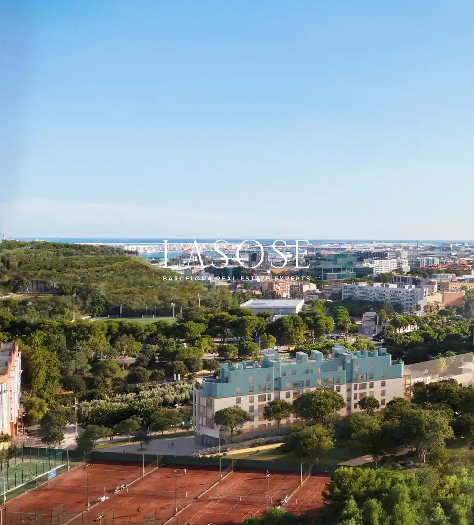 Vista exterior de Piso en venta en Barcelona con Aire acondicionado, Jardín privado y Balcón