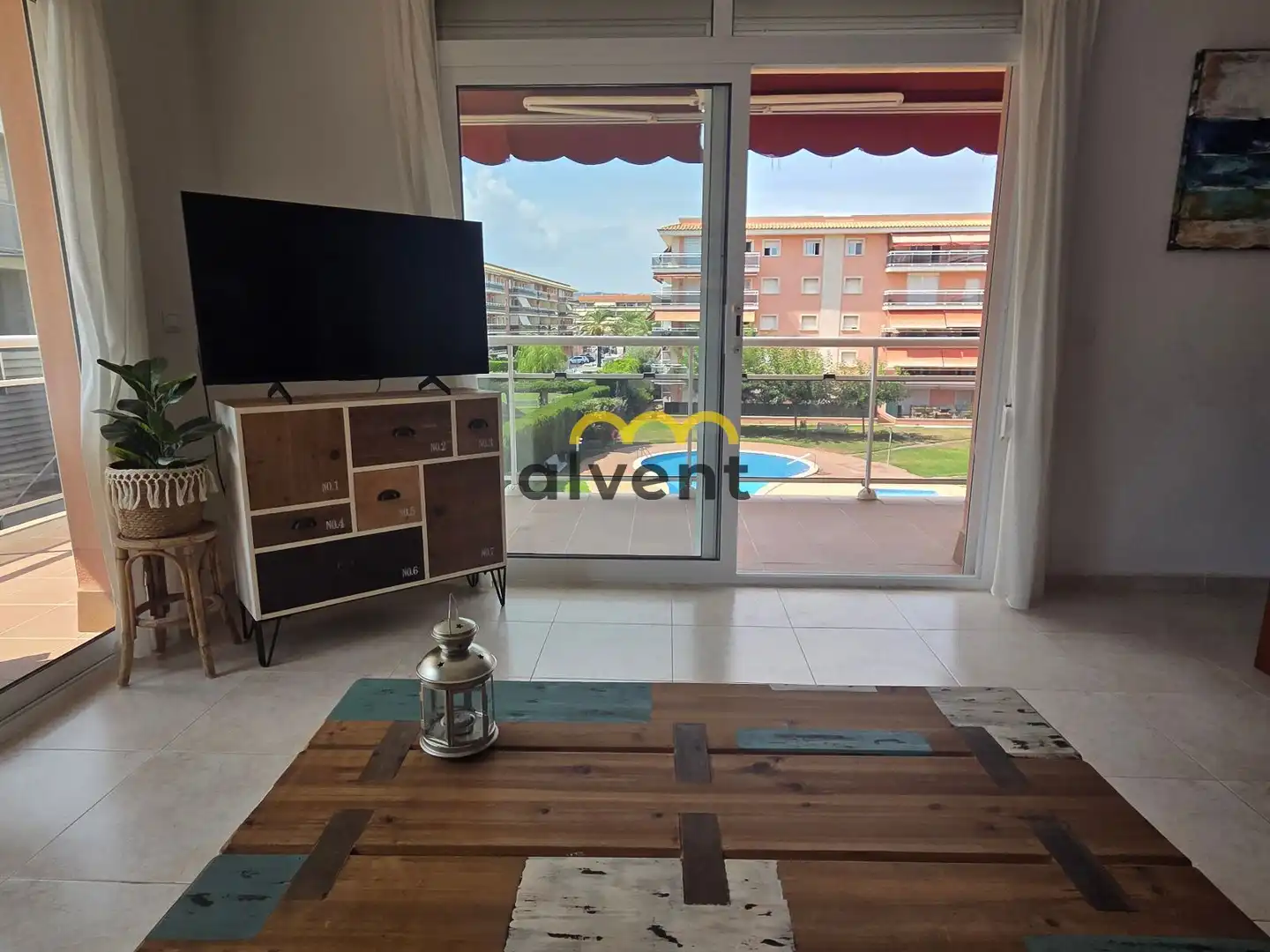 Sala de estar de Piso en venta en Calonge i Sant Antoni con Aire acondicionado, Terraza y Piscina