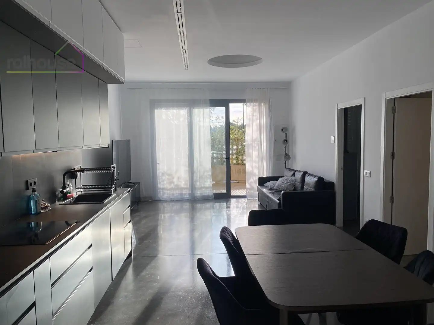 Küche von Erdgeschoss zur Miete in  Palma de Mallorca mit Klimaanlage, Heizung und Terrasse