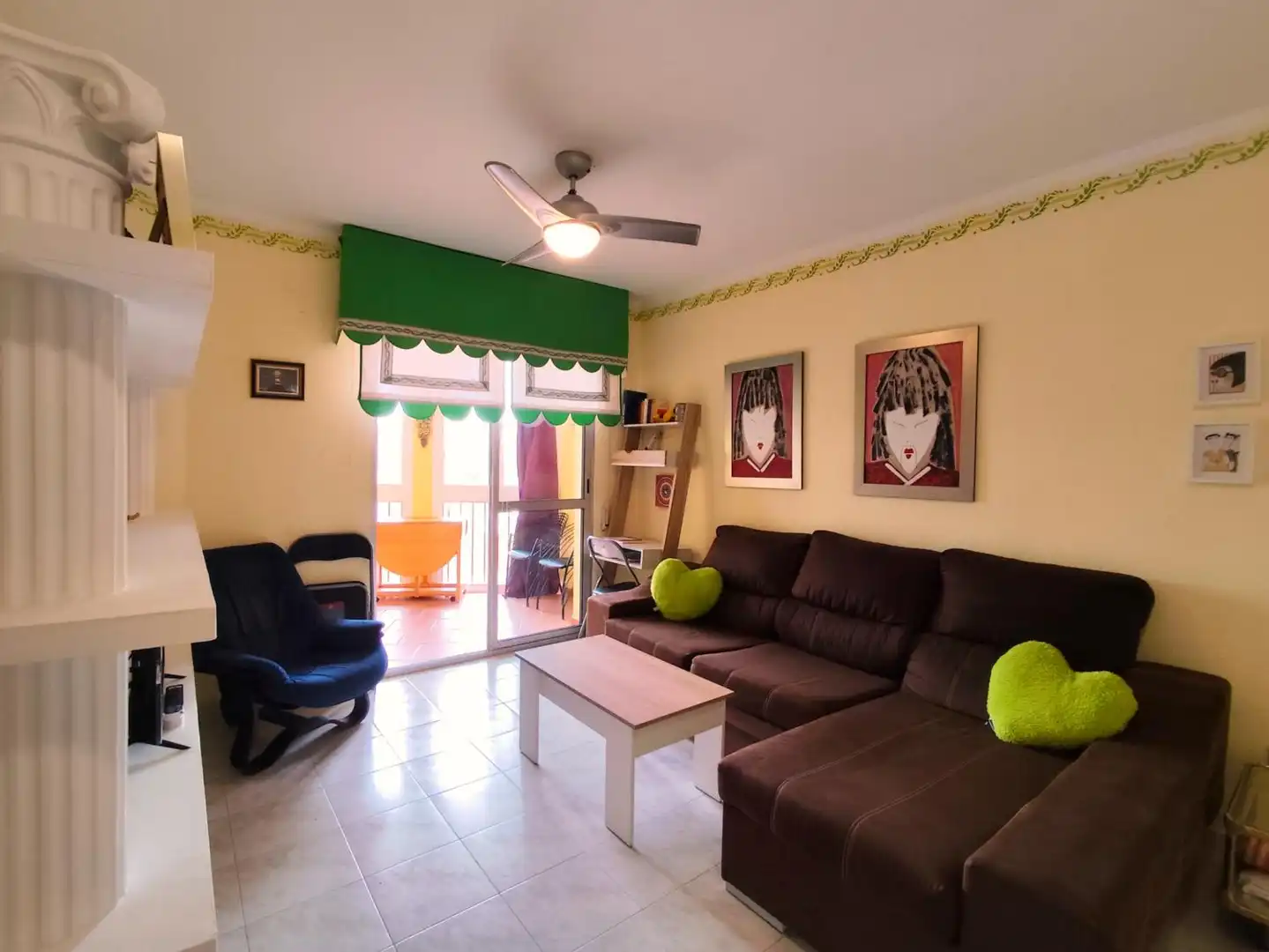 Living room of Flat for rent in El Portil  with Private garden, Terrace and Swimming Pool