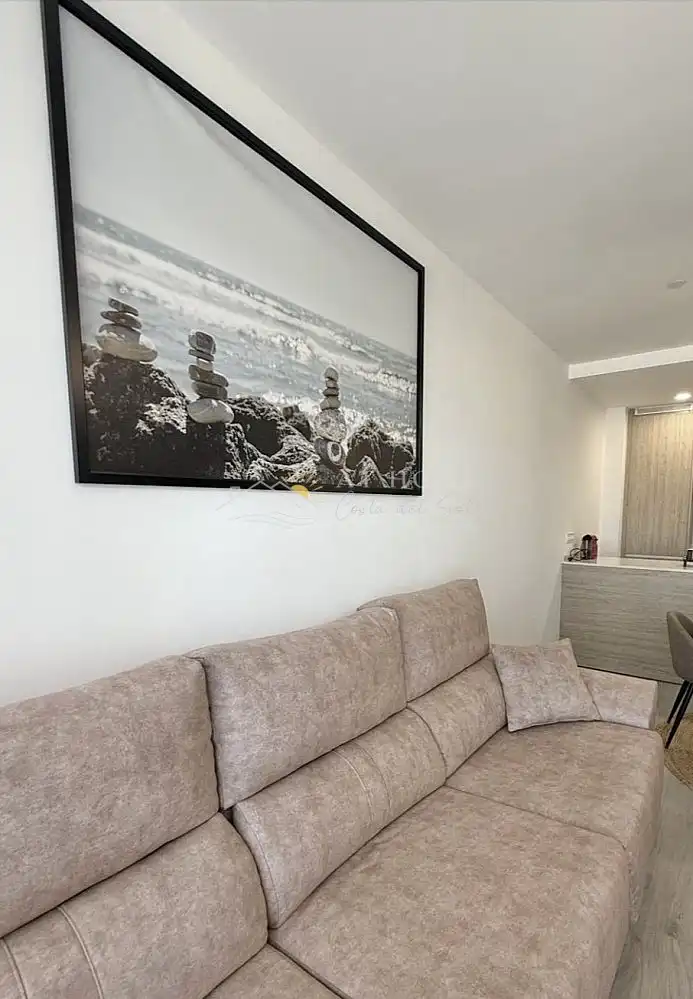 Wohnzimmer von Wohnungen zur Miete in Málaga mit Terrasse, Schwimmbad und Ofen