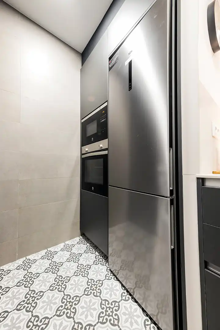 Cocina de Piso de alquiler en Barcelona con Aire acondicionado, Calefacción y Parquet