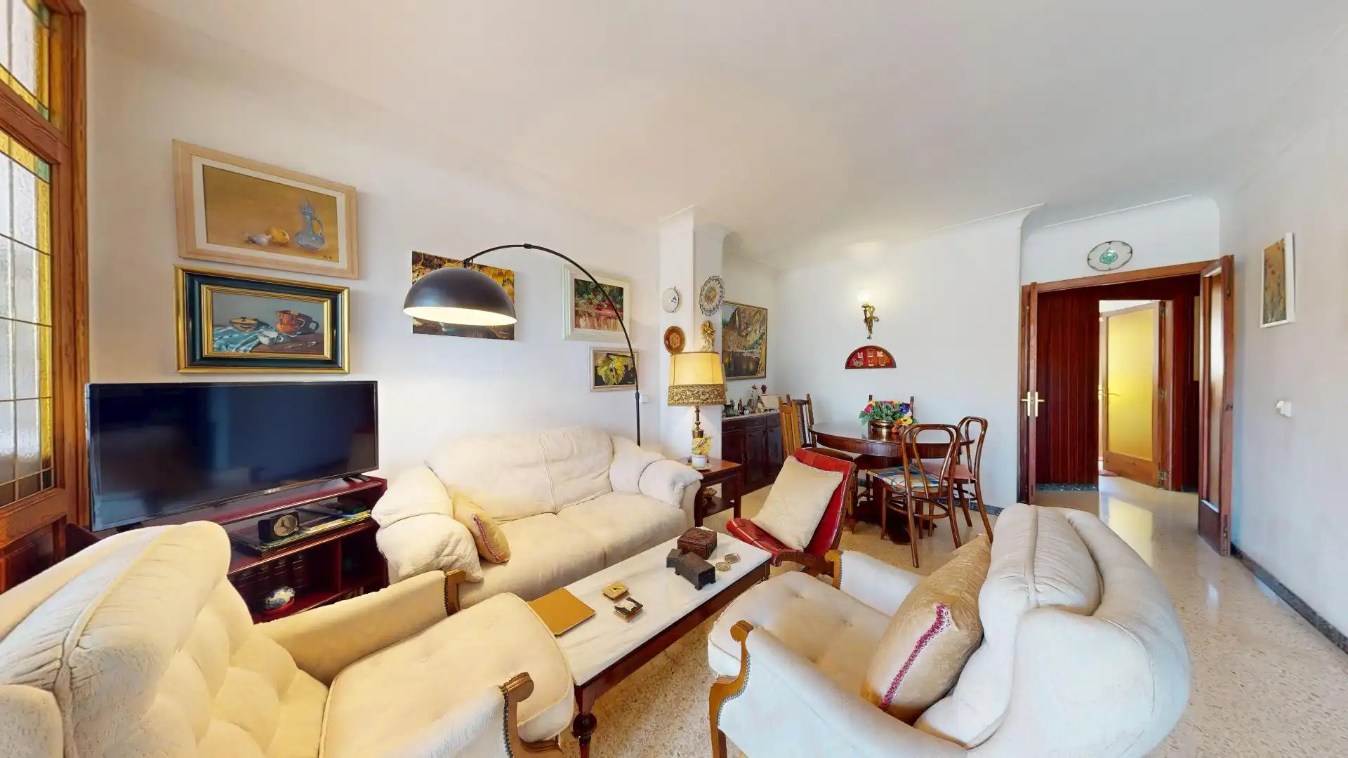 Sala de estar de Piso en venta en  Palma de Mallorca