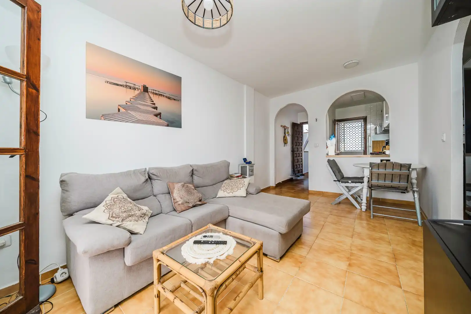 Sala d'estar de Apartament de lloguer en Santiago de la Ribera