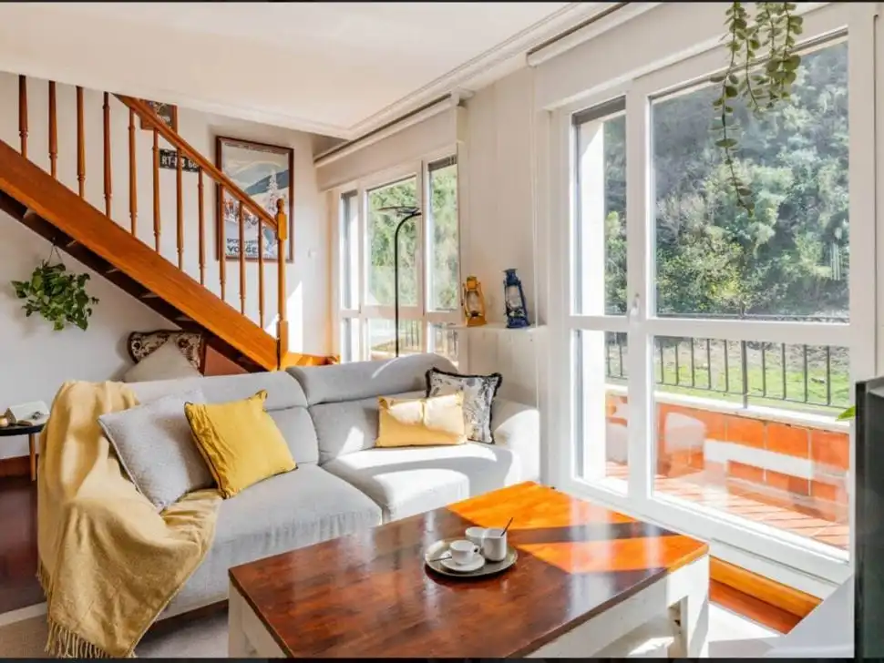 Sala de estar de Piso en venta en Orio con Terraza