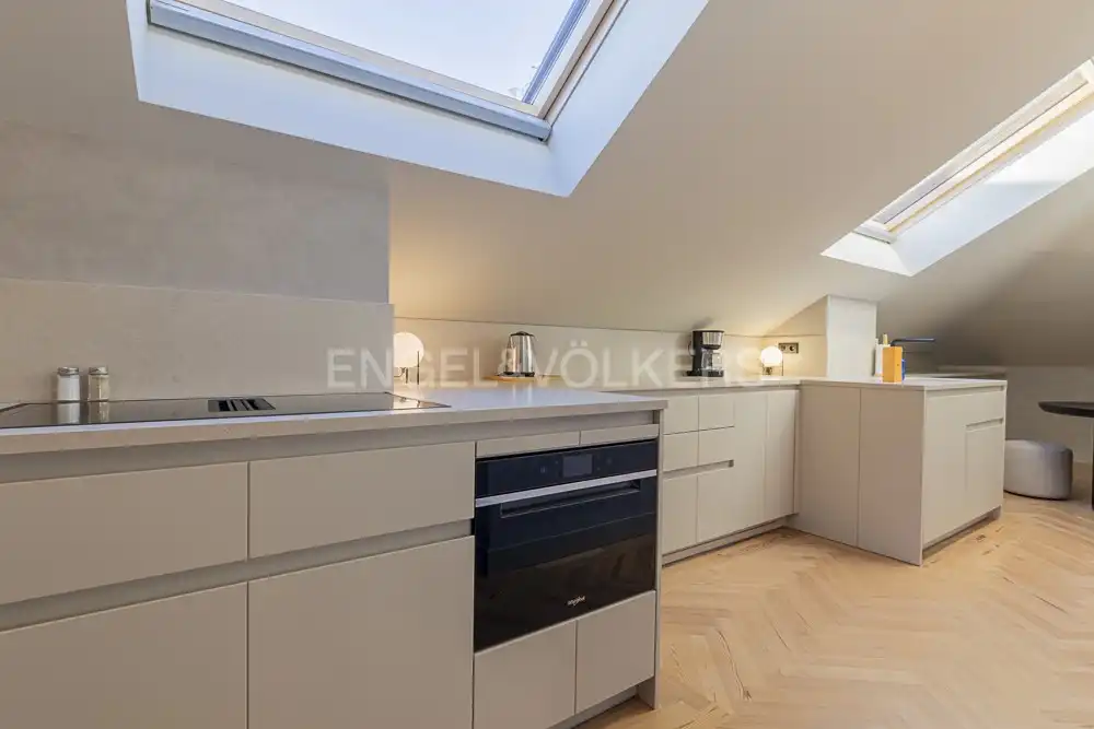 Kitchen of Flat for rent in Madrid  with Air Conditioner, Heating and Furnished