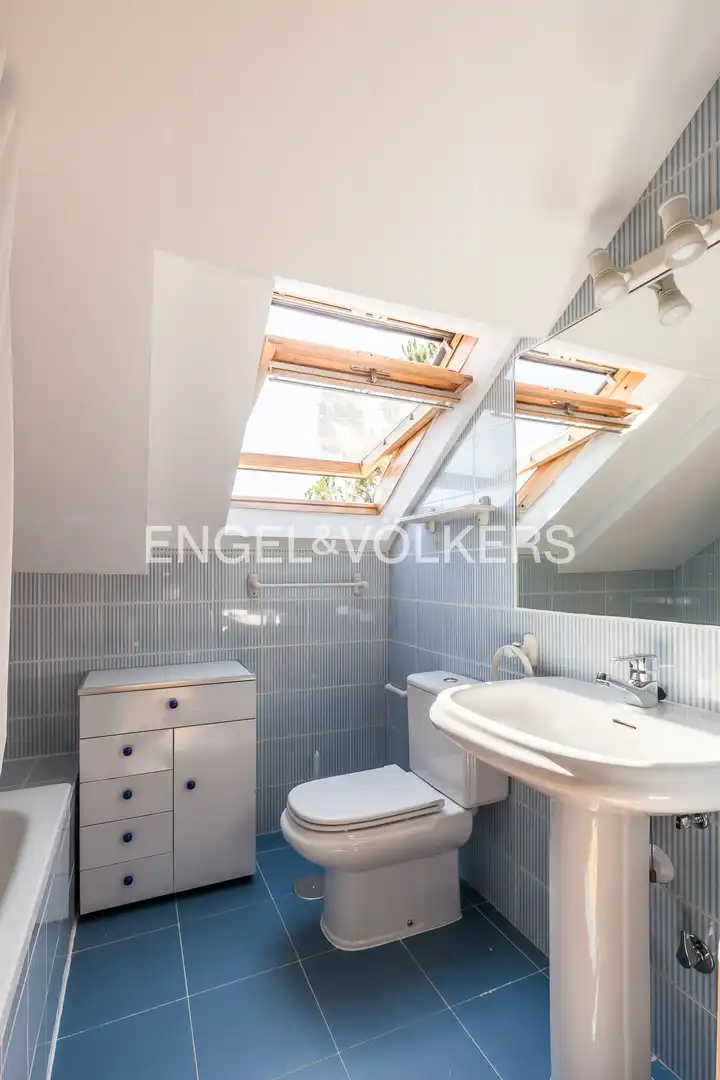 Balcony of Houses for rent in Madrid  with Air Conditioner, Heating and Private garden