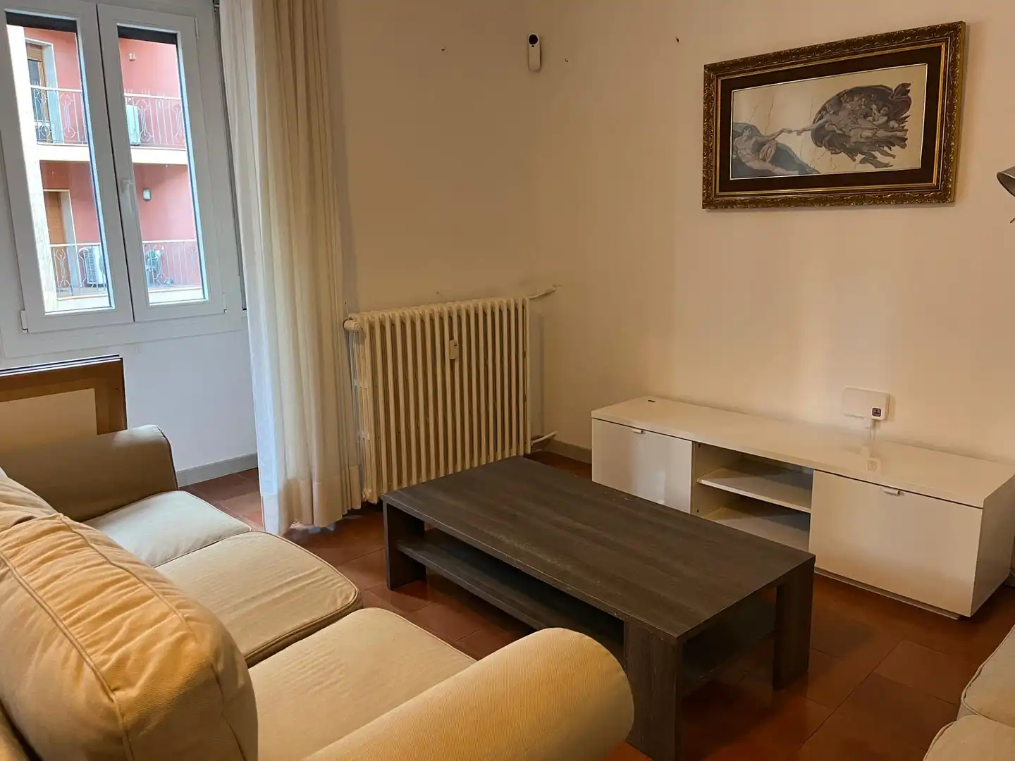 Sala de estar de Piso en venta en Figueres con Calefacción, Trastero y Horno