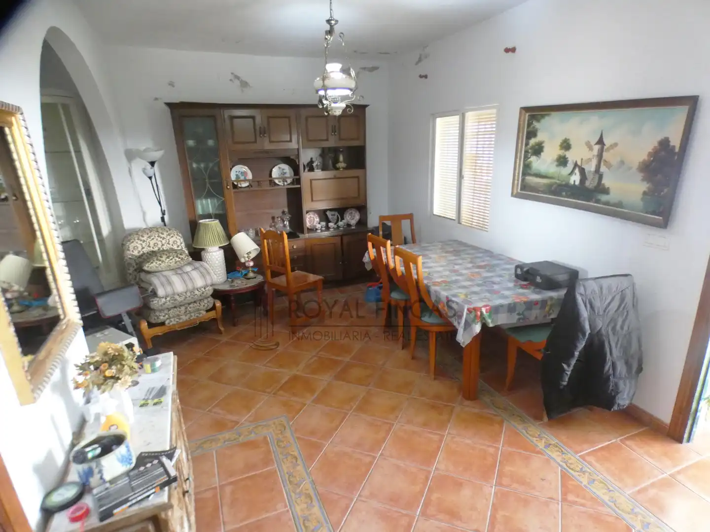 Wohnzimmer von Country house zum Verkauf in Benalmádena mit Privatgarten, Terrasse und Schwimmbad