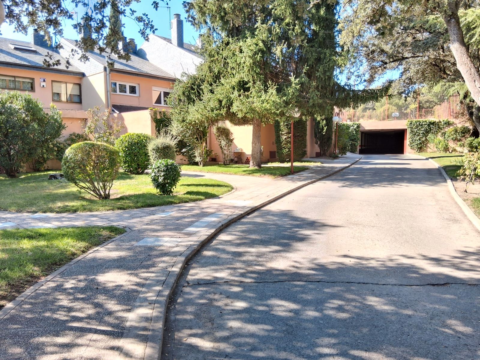 Exterior view of Single-family semi-detached for sale in Galapagar  with Air Conditioner, Heating and Storage room