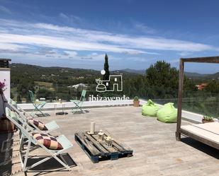 Terrassa de Casa adosada de lloguer en Santa Eulària des Riu amb Aire condicionat, Calefacció i Terrassa