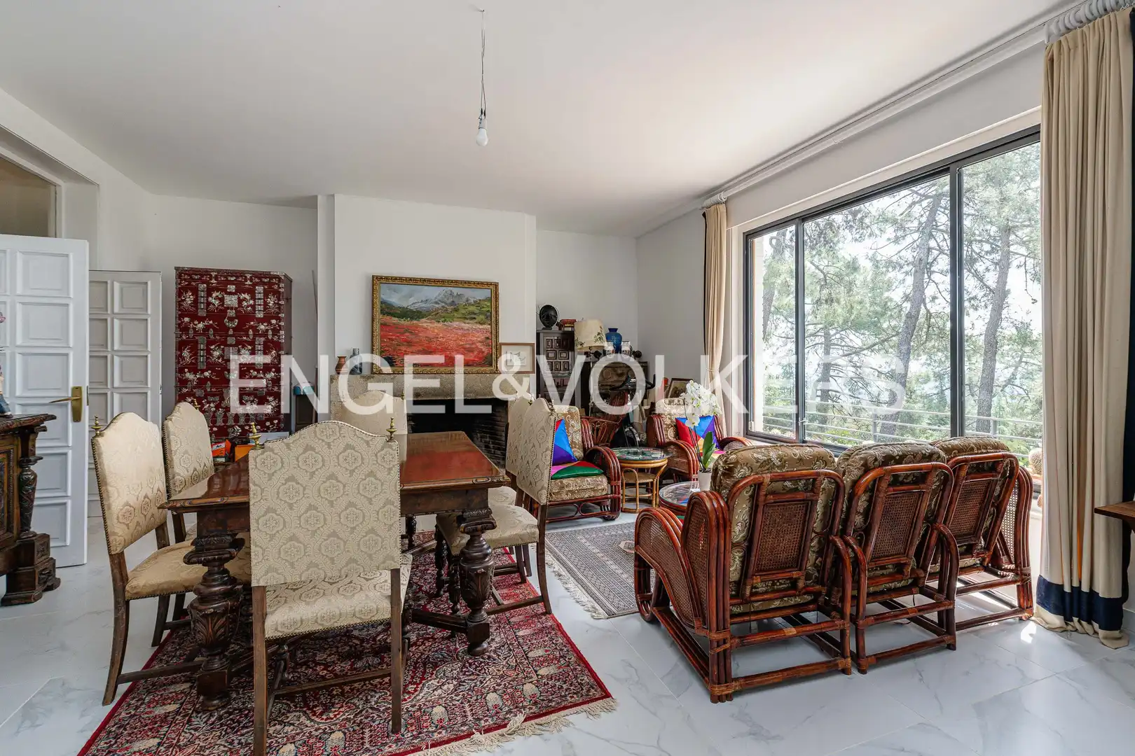 Living room of Houses for sale in San Lorenzo de El Escorial  with Heating, Private garden and Terrace
