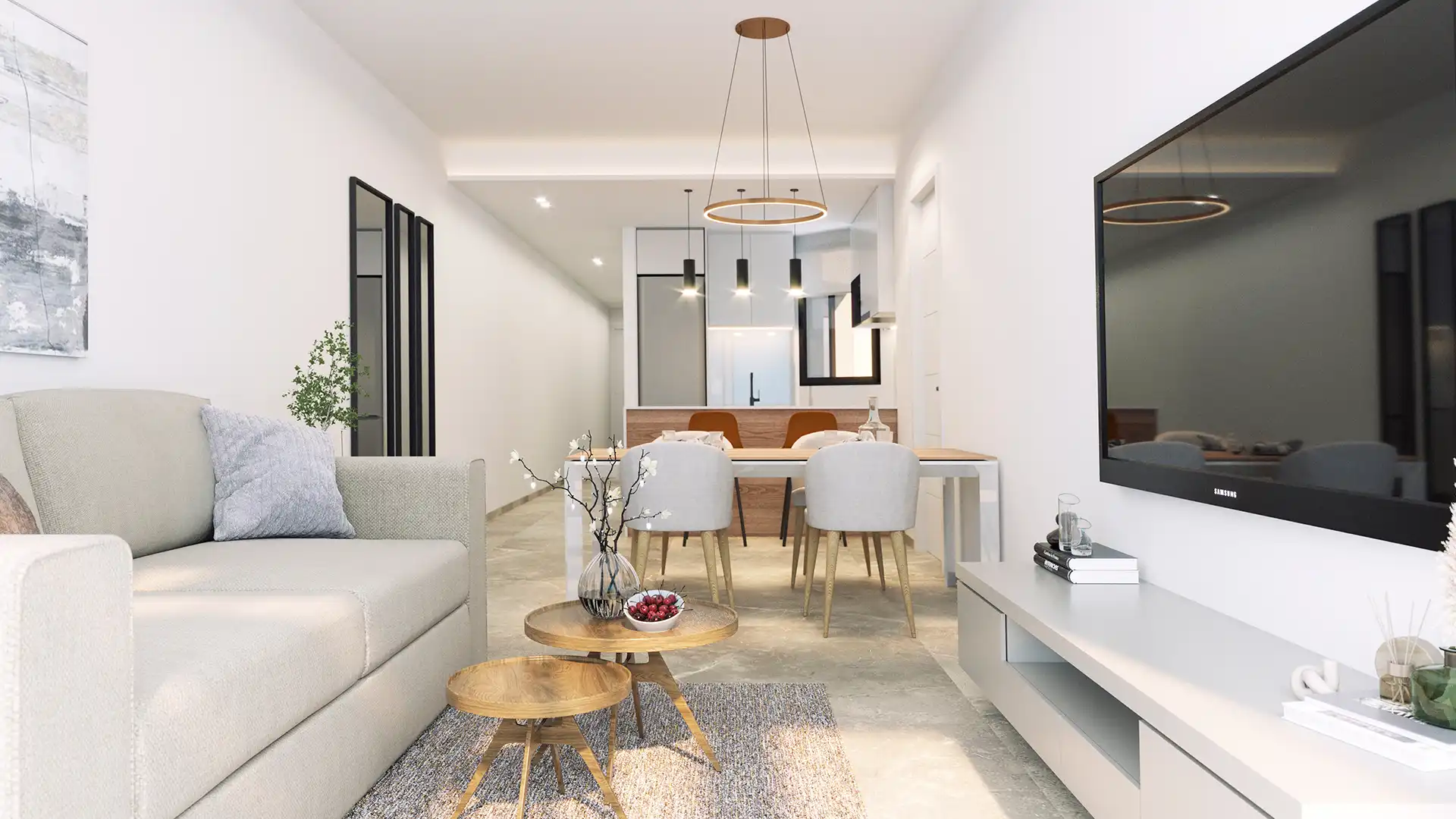 Living room of Flat for sale in Torrevieja  with Air Conditioner, Heating and Private garden