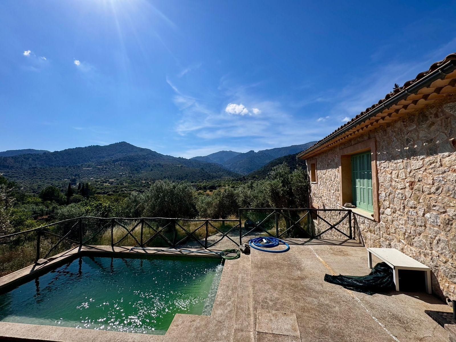 Swimming pool of House or chalet to rent in Mancor de la Vall  with Air Conditioner, Heating and Private garden