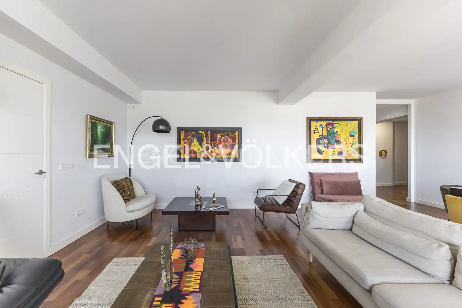 Living room of Attic for sale in Madrid  with Air Conditioner and Heating