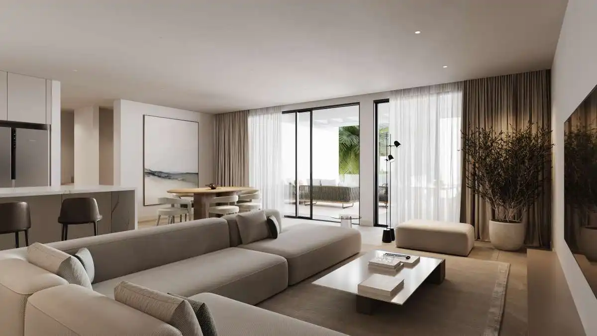 Sala de estar de Ático en venta en Estepona con Piscina comunitaria