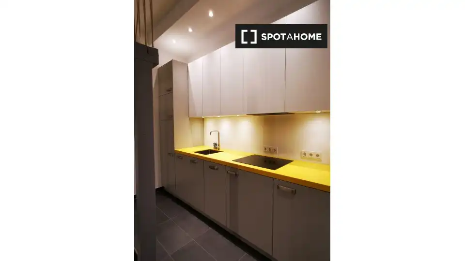 Kitchen of Study for share in Tomelloso  with Air Conditioner, Terrace and Furnished