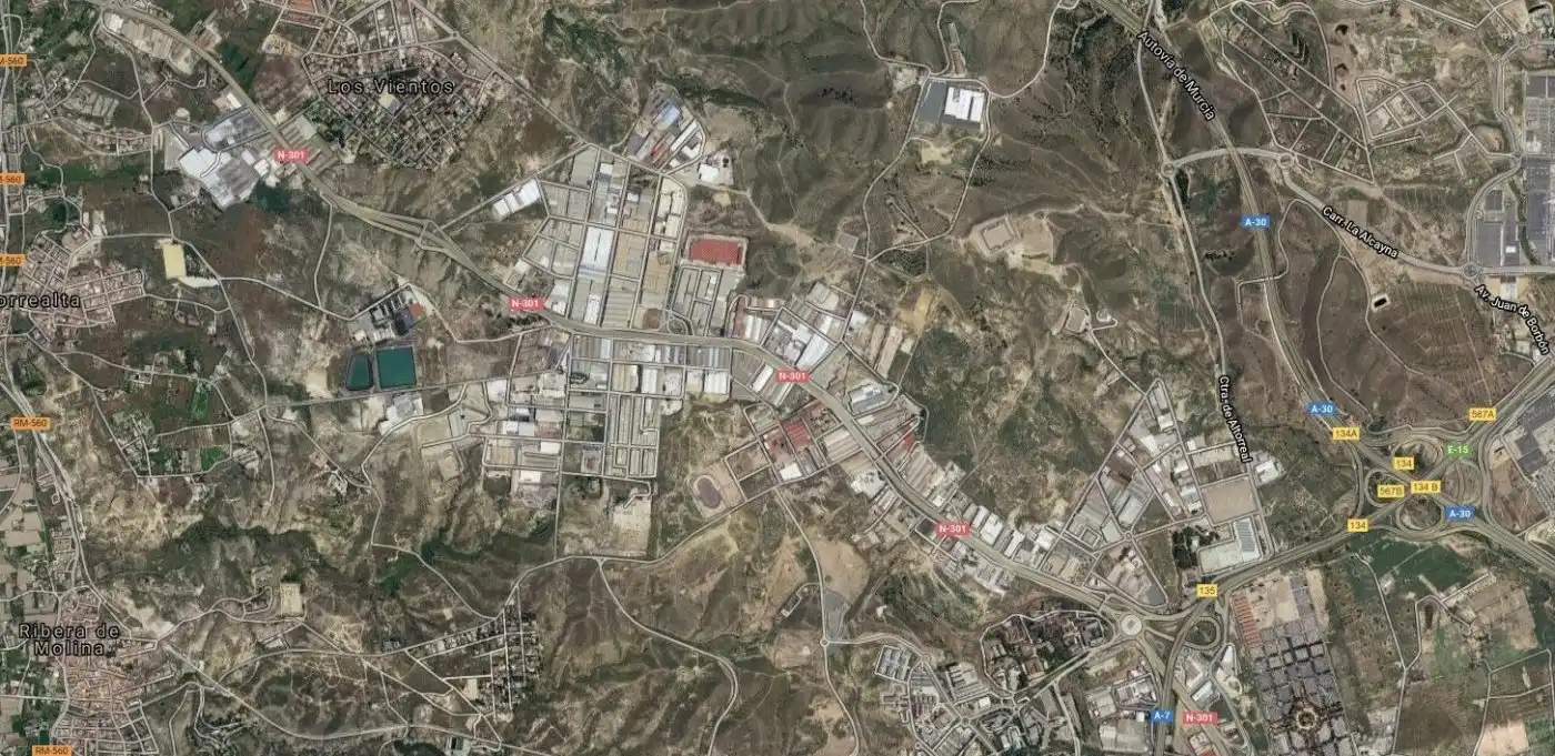 Vista exterior de Terreno industrial en venta en Molina de Segura