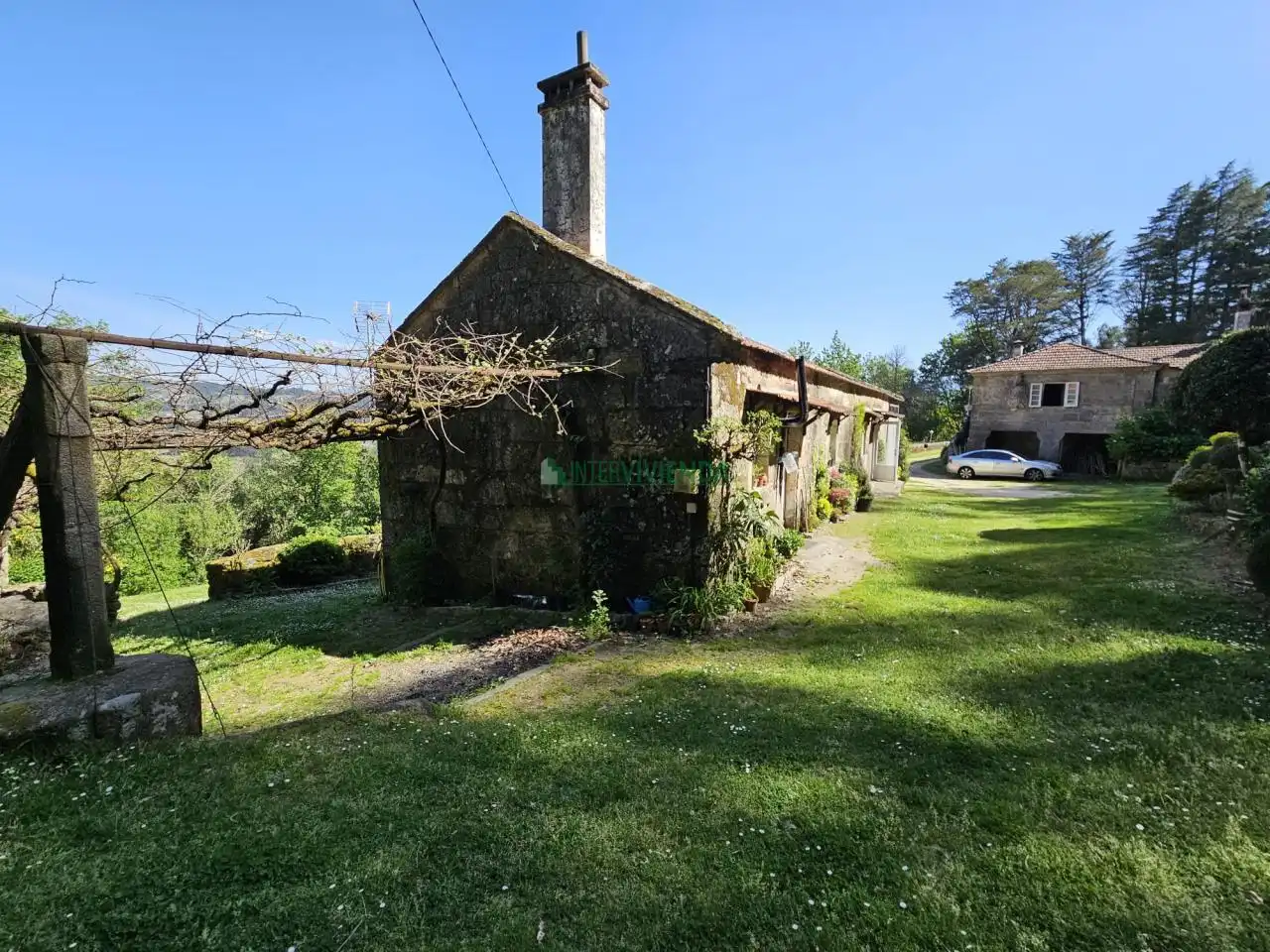 Vista exterior de Finca rústica en venta en A Cañiza   con Calefacción, Jardín privado y Terraza