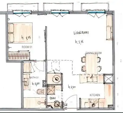 Apartament de lloguer en Barcelona amb Aire condicionat, Moblat i Forn