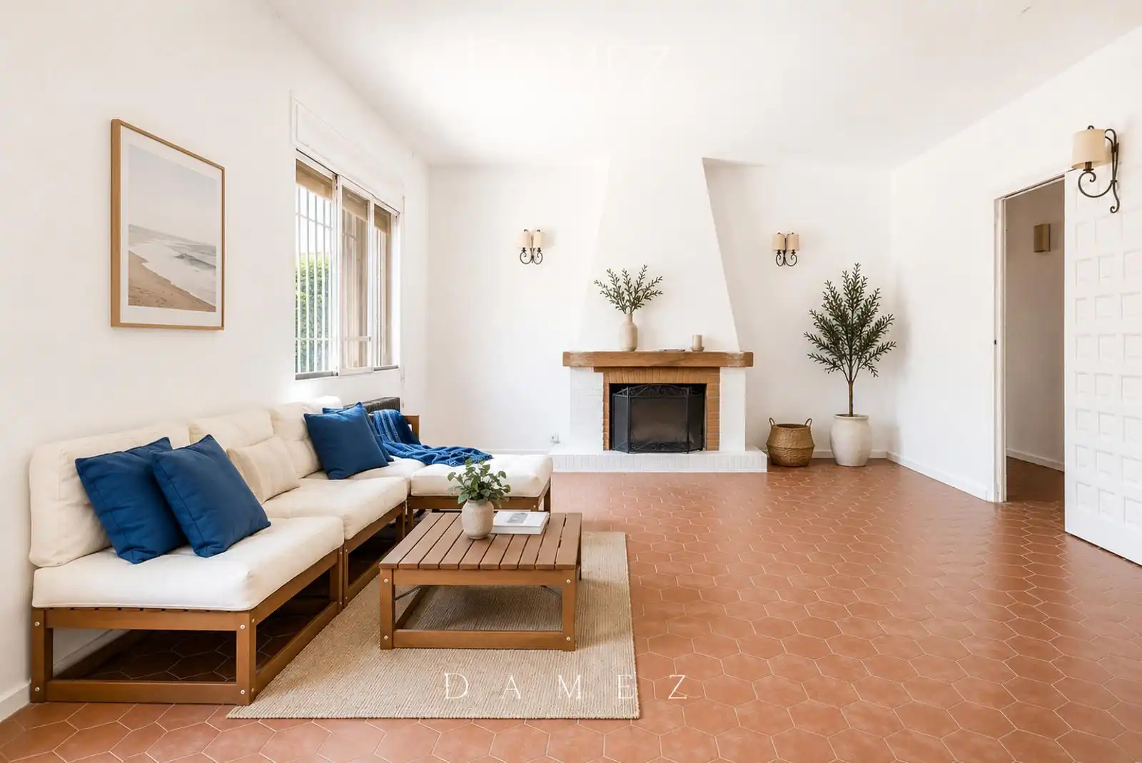Living room of Houses for sale in Villanueva de la Cañada  with Terrace, Storage room and Swimming Pool