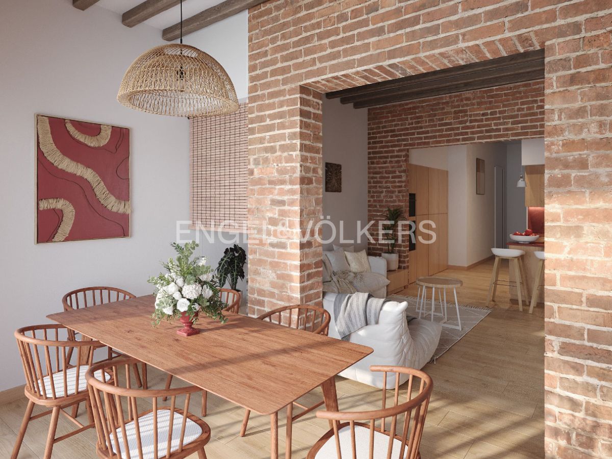 Sala d'estar de Apartament en venda en  Barcelona Capital amb Aire condicionat, Calefacció i Terrassa
