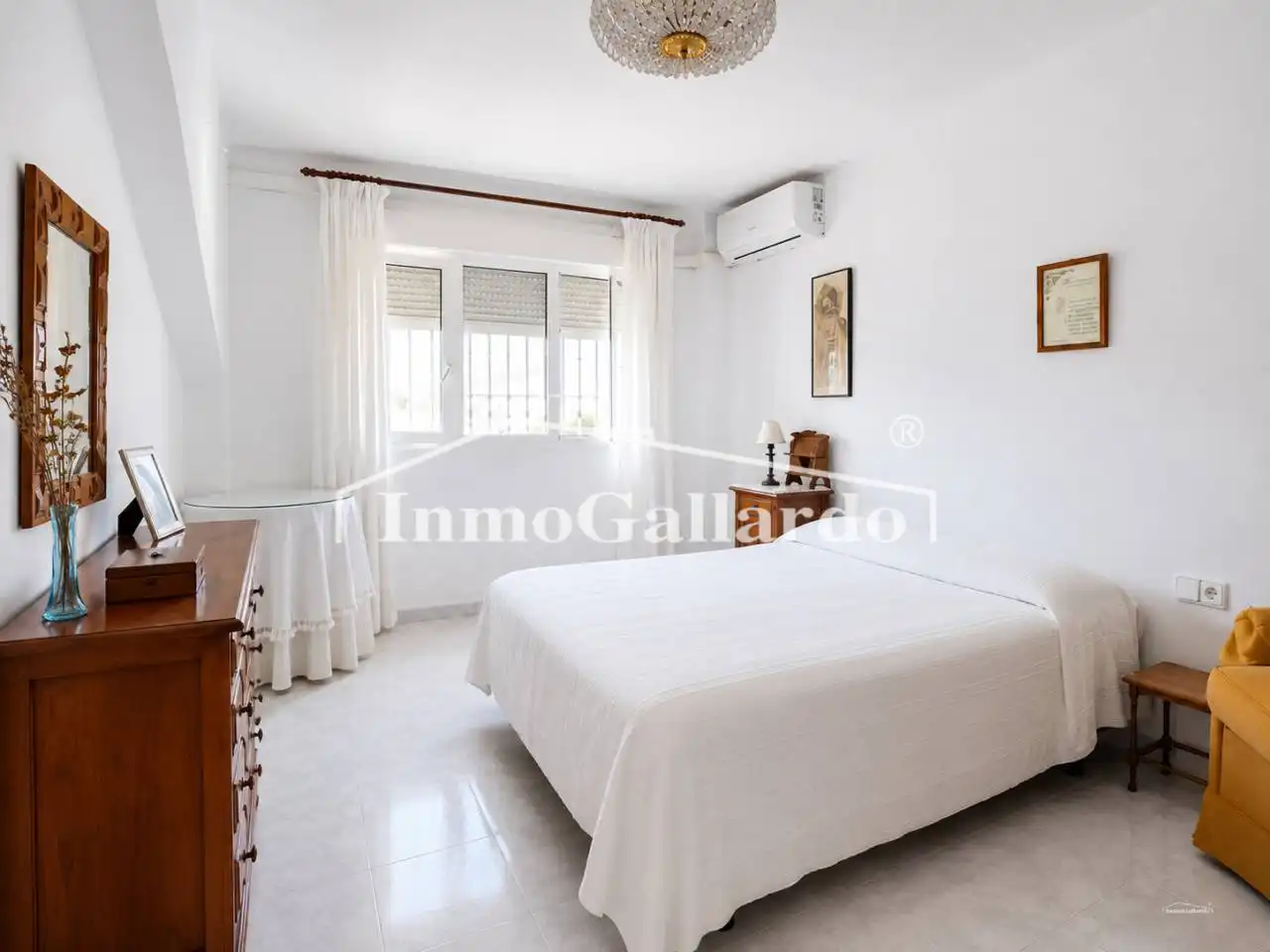 Dormitori de Casa adosada en venda en Málaga amb Aire condicionat, Jardí privat i Terrassa