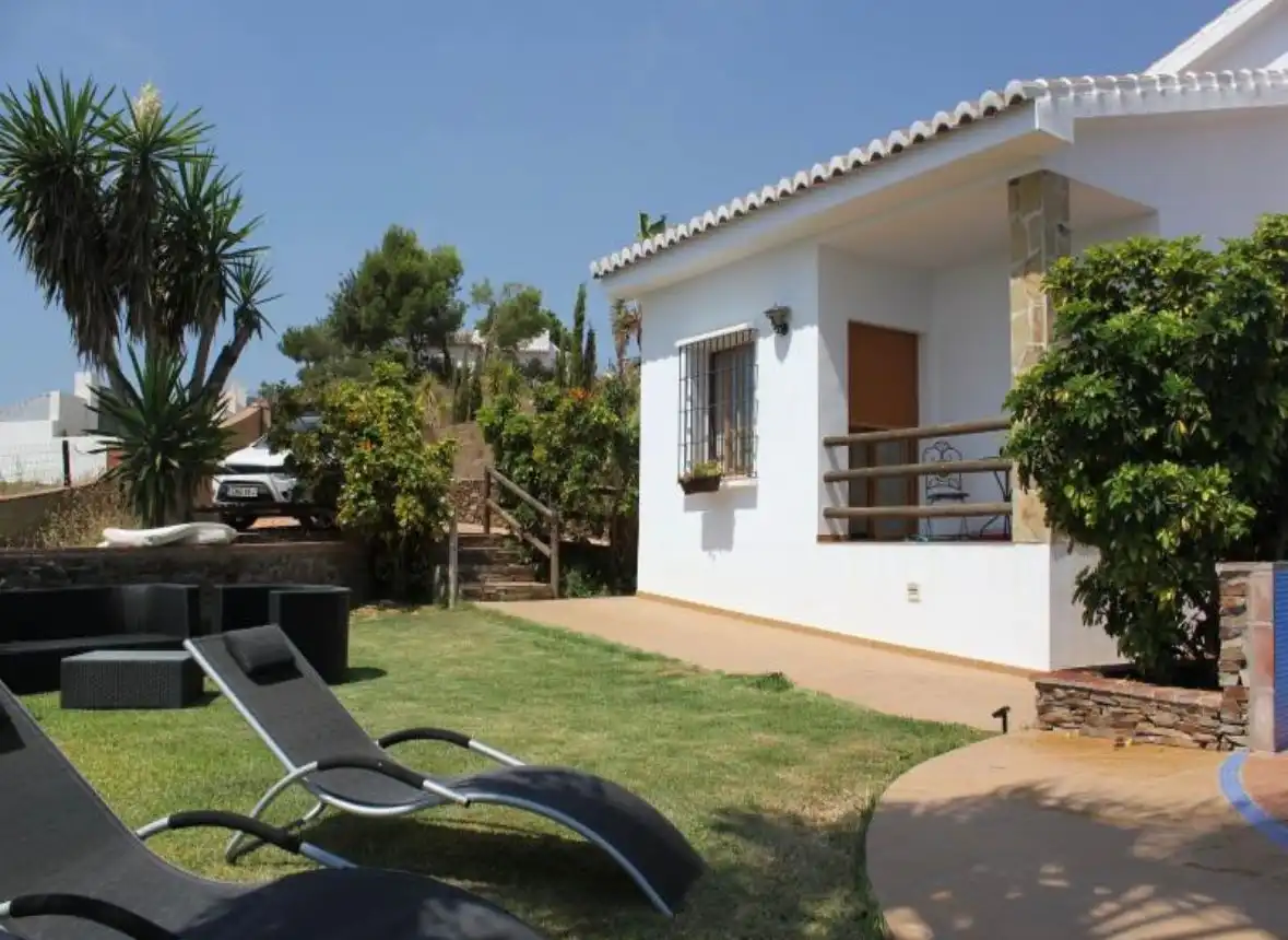Jardín de Casa o chalet de alquiler en Frigiliana con Aire acondicionado, Calefacción y Terraza