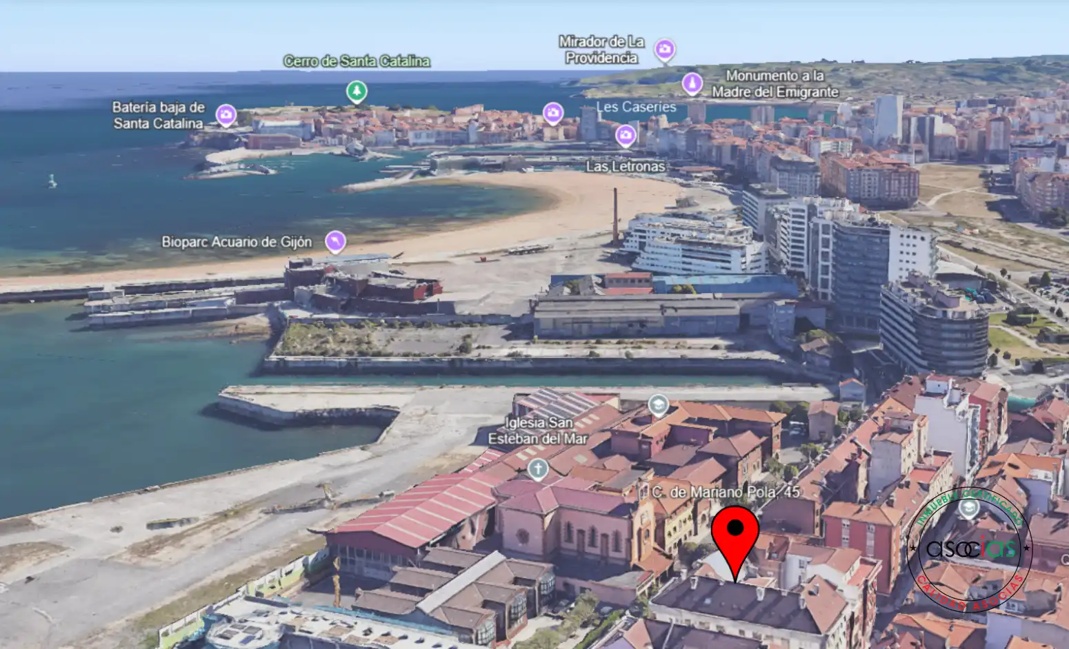 Vista exterior de Pis en venda en Gijón  amb Calefacció i Parquet