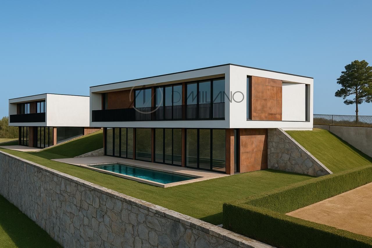 Vista exterior de Casa o xalet en venda en Salvaterra de Miño amb Calefacció, Jardí privat i Terrassa