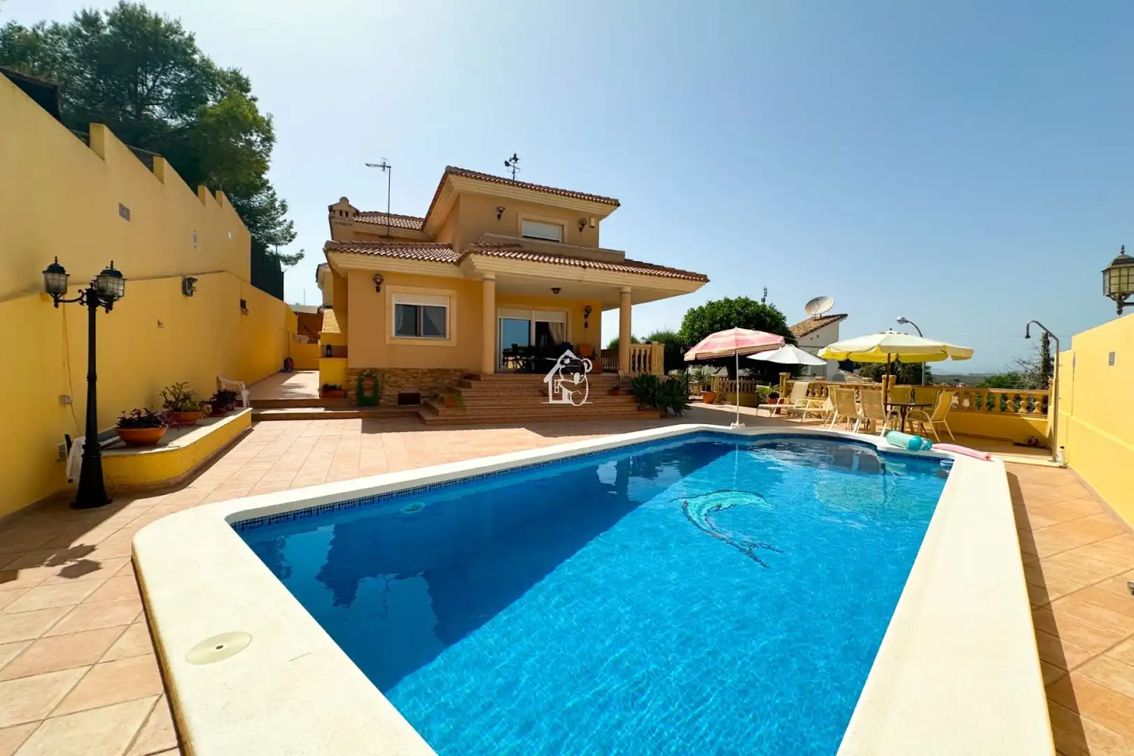 Schwimmbecken von Country house zur Miete in San Miguel de Salinas mit Klimaanlage, Privatgarten und Terrasse